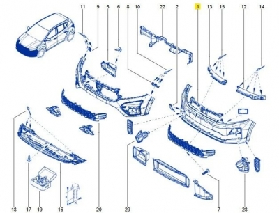 Dacia Logan 3 2026 Ön Tampon 620127293R